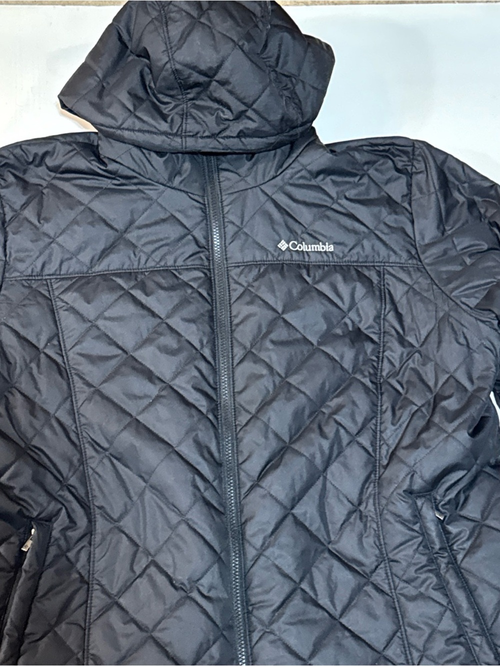 Columbia Copper Crest Hooded Jacket Cozy Quilted Fur Lined Size 2X